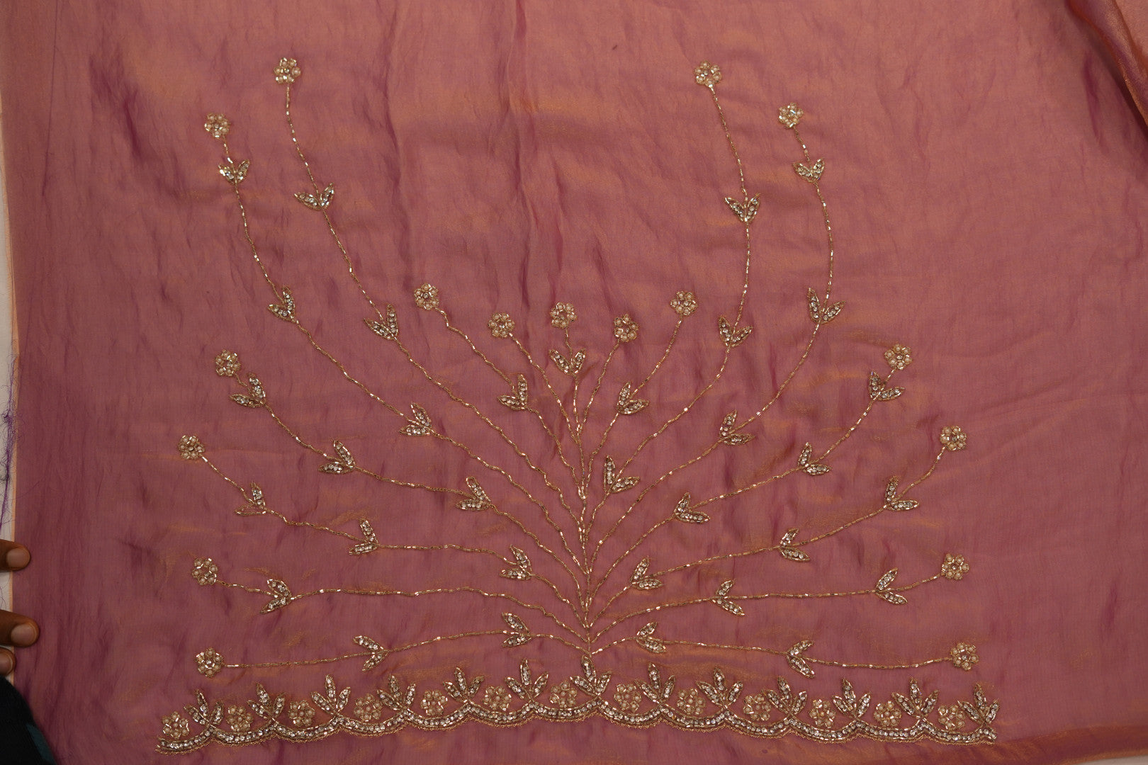 Pure Burberry Silk Saree