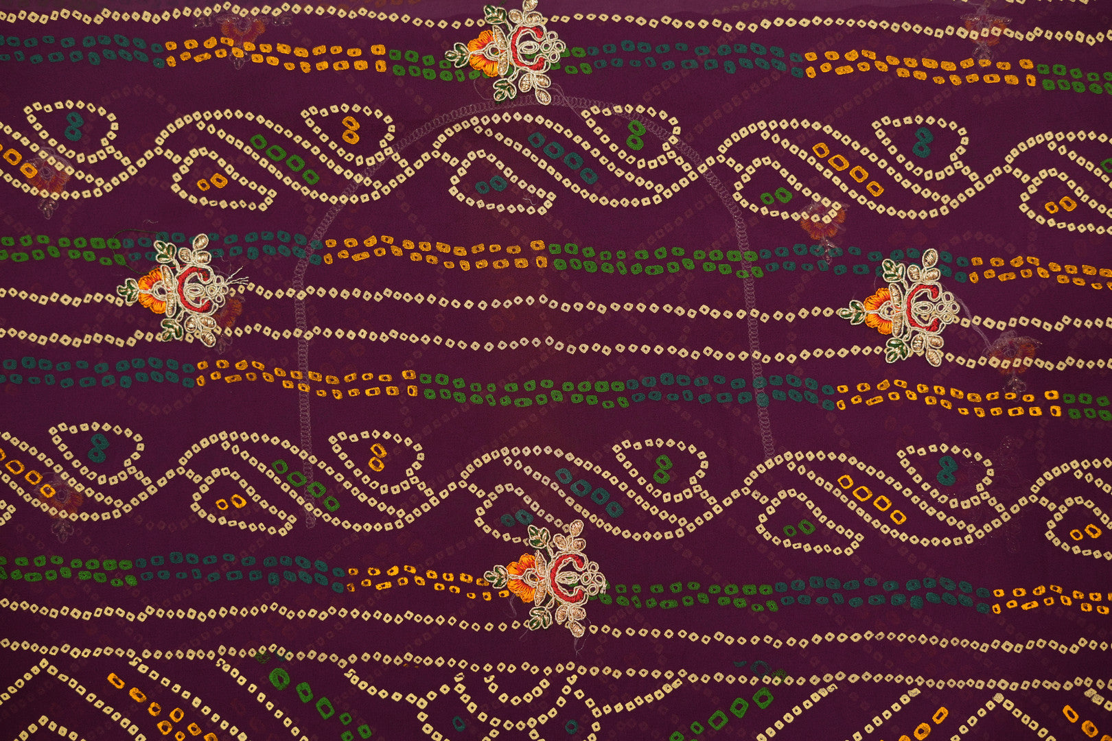 Pure Silk Saree – Purple with Intricate Patterns