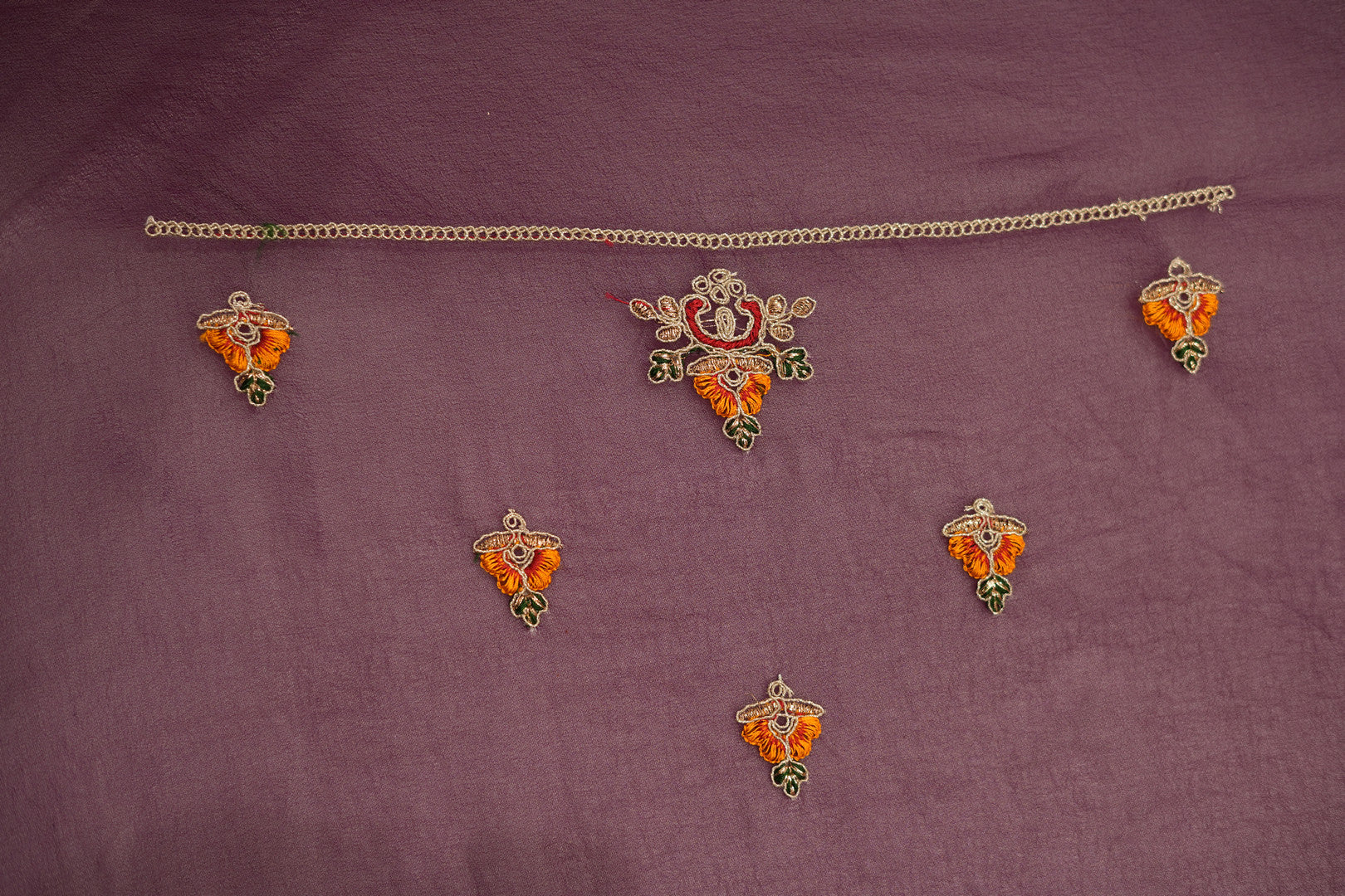 Pure Silk Saree – Purple with Intricate Patterns