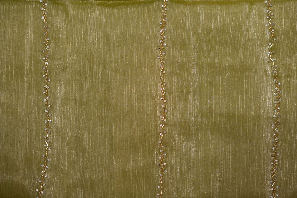 Pure Tissue Silk Saree with Silver Embroidery