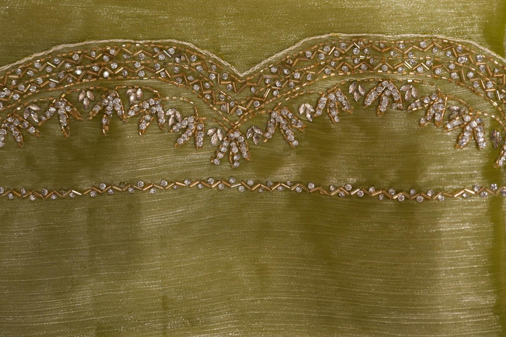 Pure Tissue Silk Saree with Silver Embroidery
