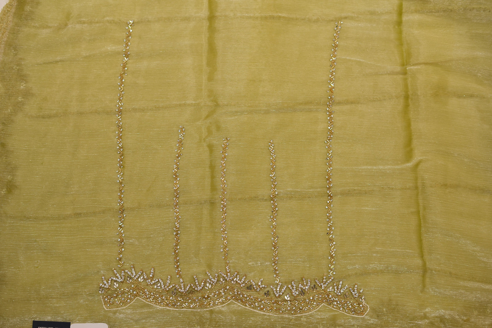 Pure Tissue Silk Saree with Silver Embroidery