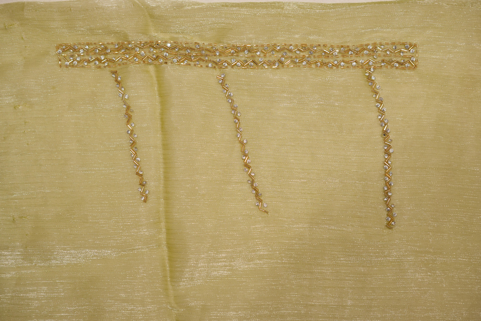 Pure Tissue Silk Saree with Silver Embroidery