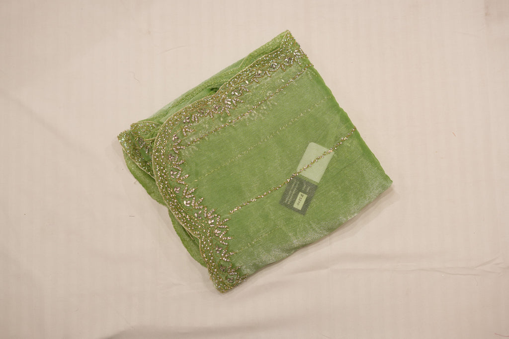Pure Tissue Silk Saree with Beaded Border