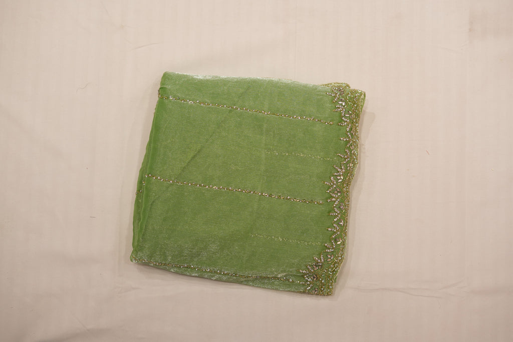Pure Tissue Silk Saree with Beaded Border