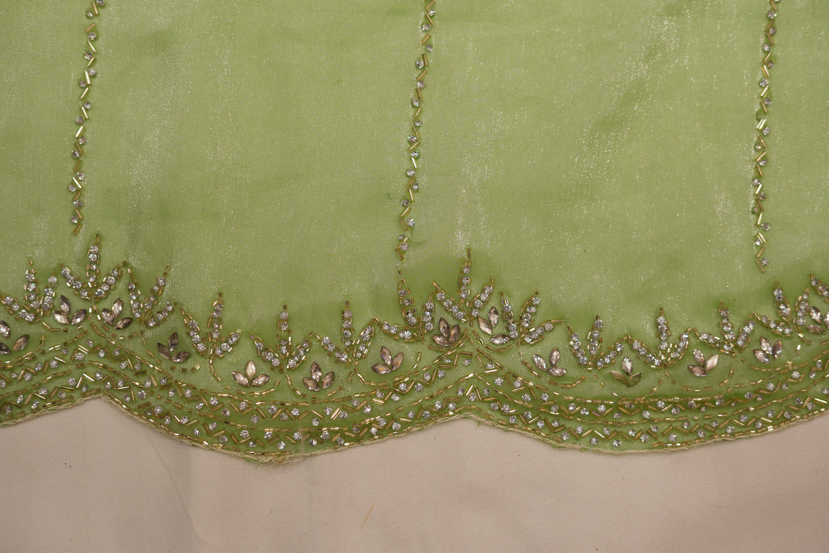 Pure Tissue Silk Saree with Beaded Border