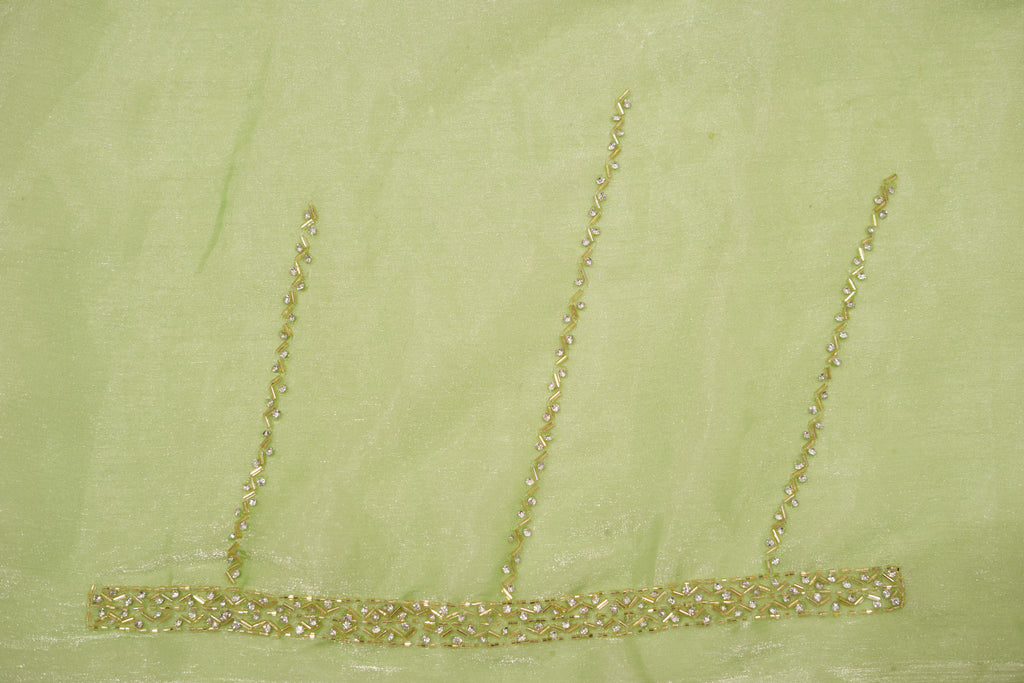 Pure Tissue Silk Saree with Beaded Border