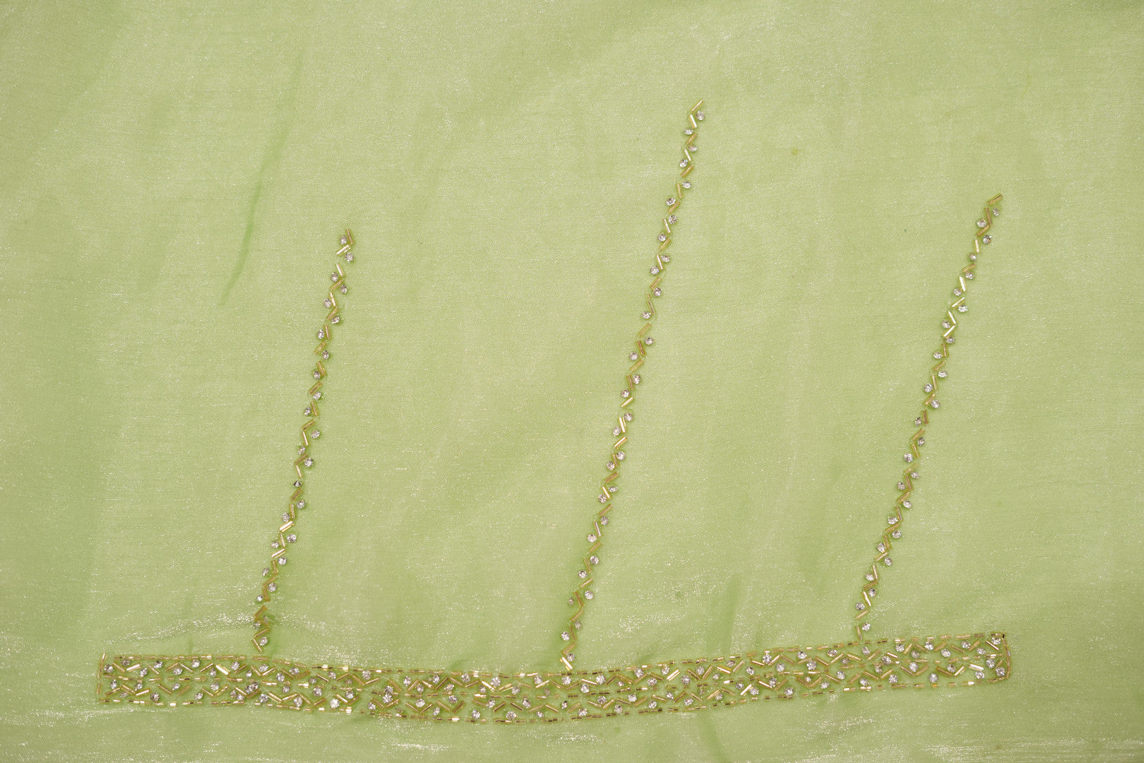 Pure Tissue Silk Saree with Beaded Border