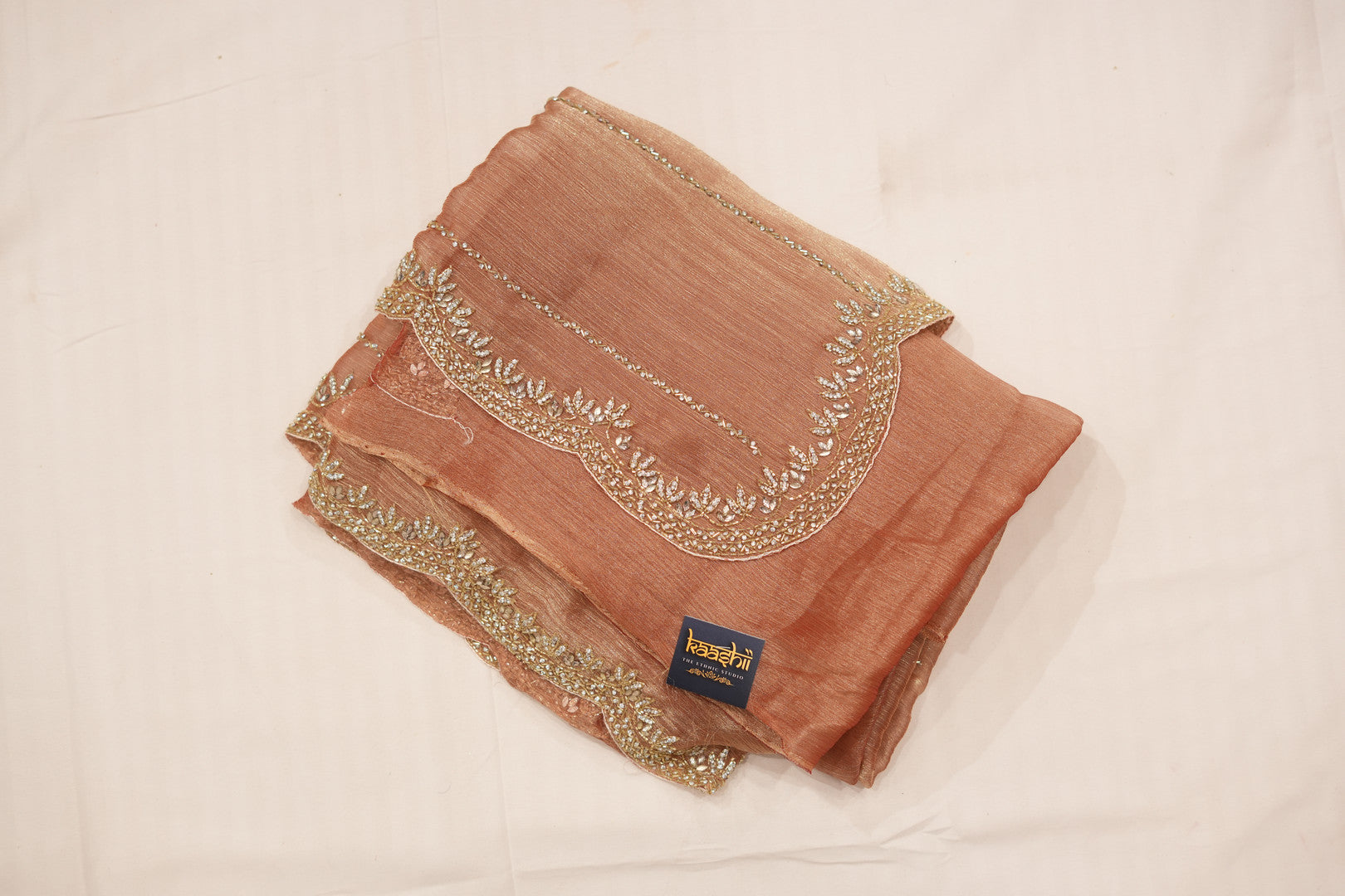Pure Tissue Silk Saree with Hand Work