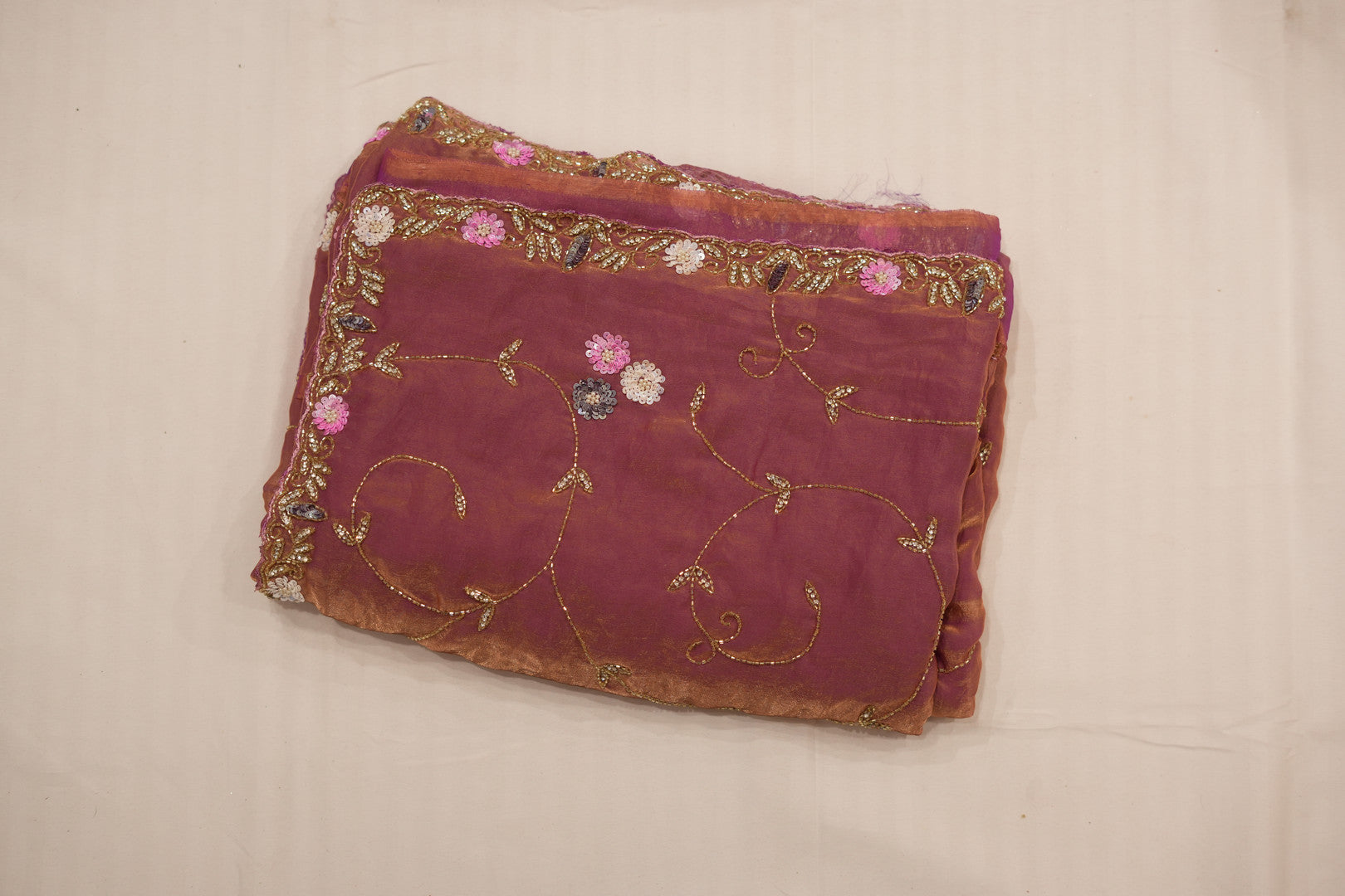 Pure Burberry Silk Saree