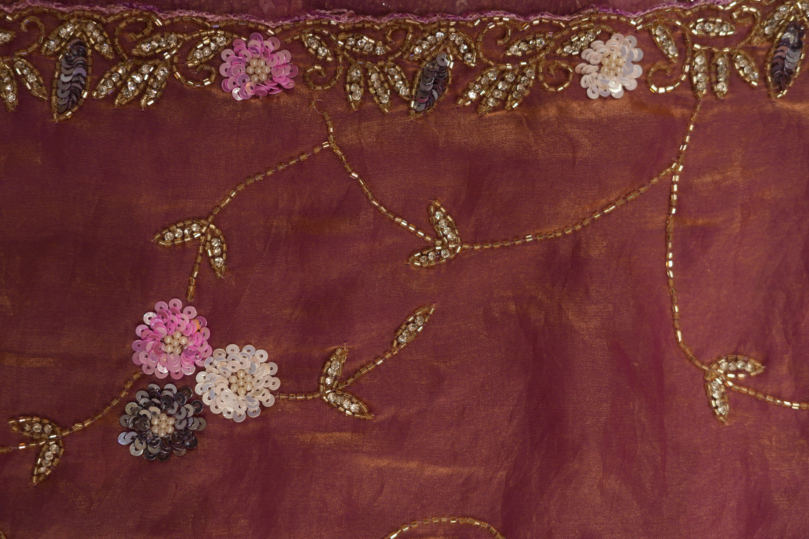 Pure Burberry Silk Saree