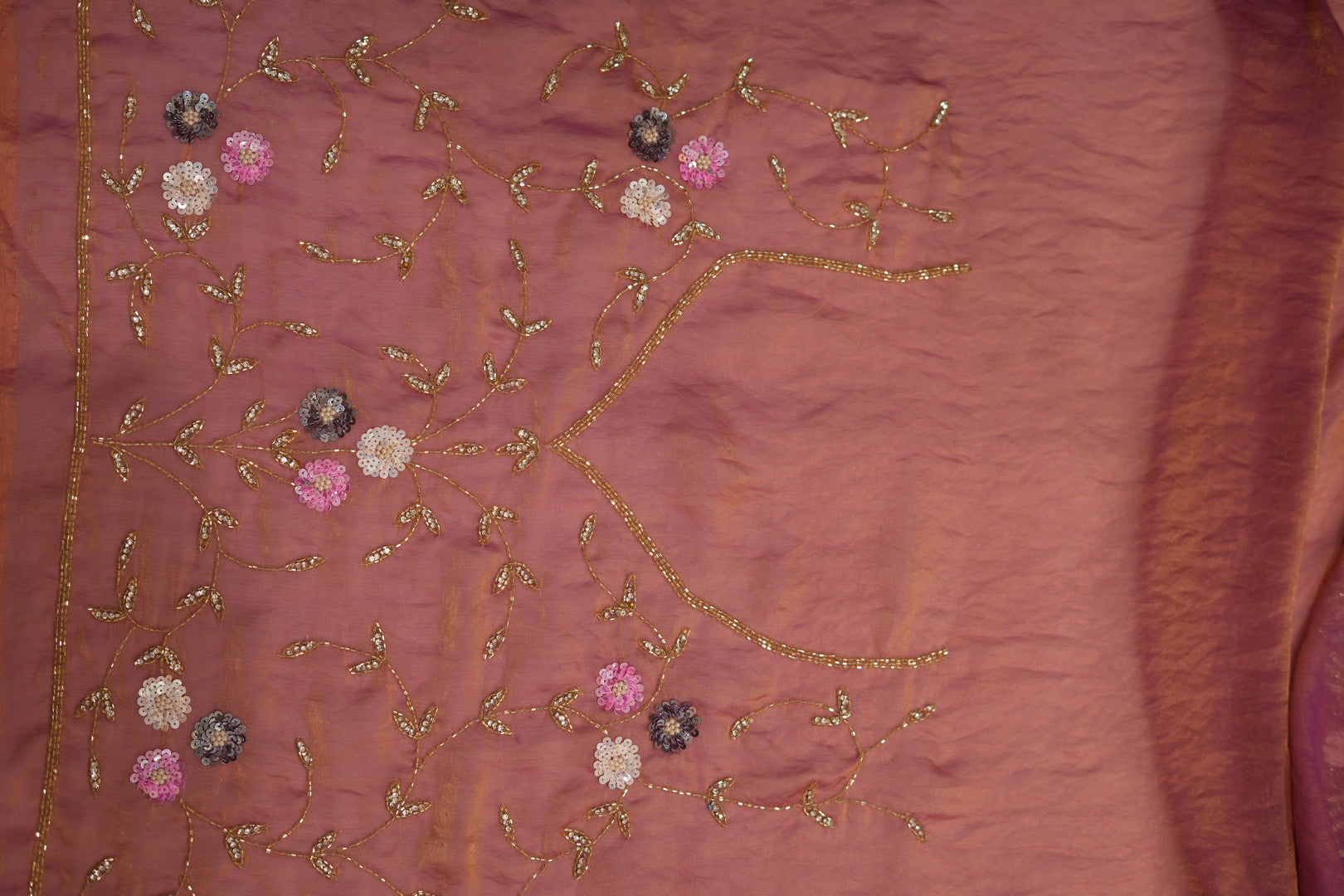 Pure Burberry Silk Saree