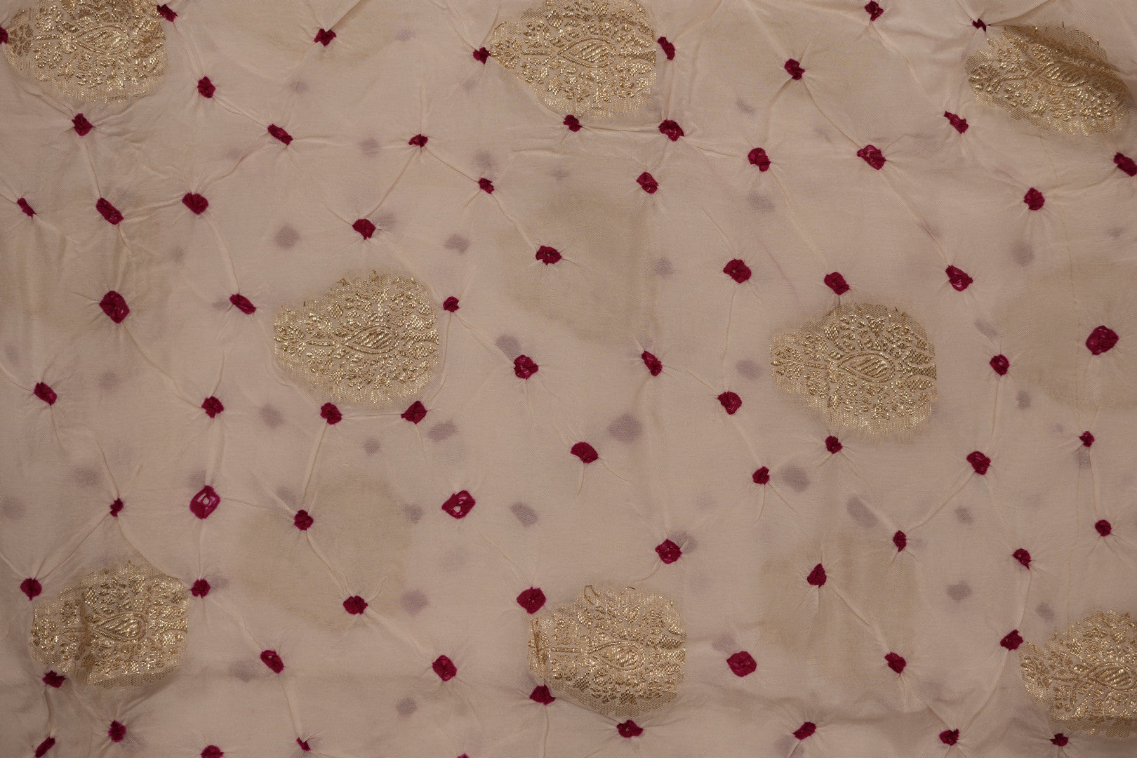 Silk Georgtte Rai Bandhej Saree