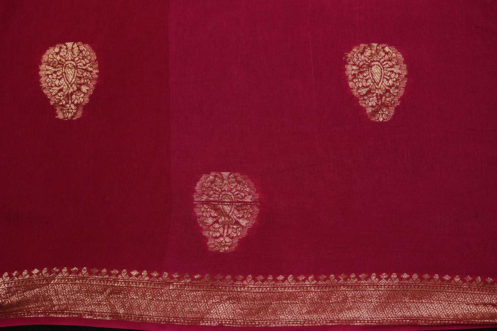 Silk Georgtte Rai Bandhej Saree