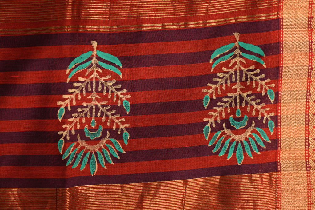 Pure Maheshwari Silk Saree